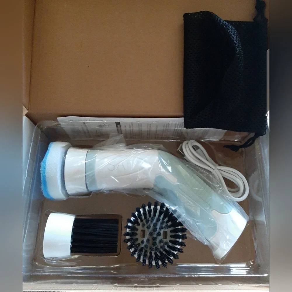 Lightweight Portable  Waterproof Electric Spin Scrubber, Rechargeable NEW